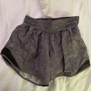 Grey lululemon hotty hot shorts “4in”